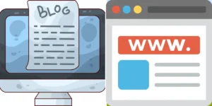 blog vs página web